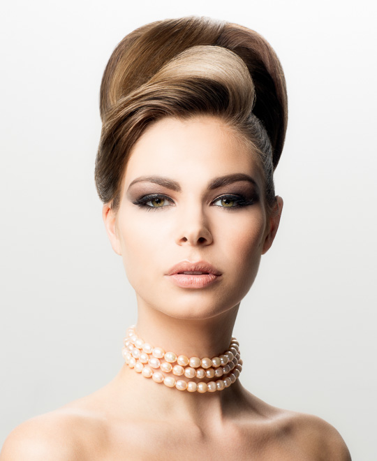 Classic hair up, prom hairstyle, updo, Michel Zeytoun, online hairdressing course